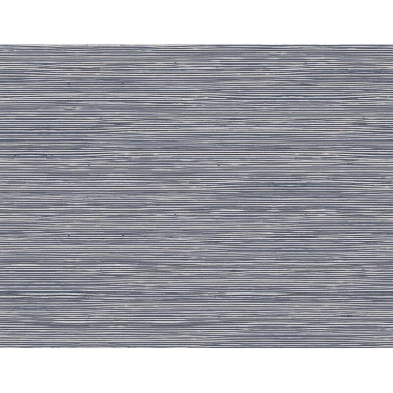 Seabrook Designs Novalee Faux Grasscloth Embossed Vinyl Unpasted Wallpaper - 27 in. W x 27 ft. L - Metallic Aegean Blue