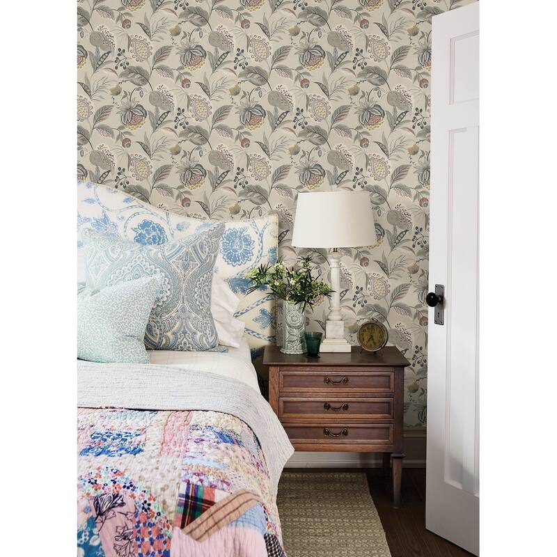 Chesapeake Bohemian Grey Jacobean Wallpaper
