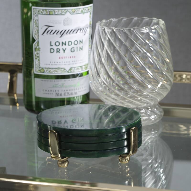 Spiga 4-Piece Set Coasters on Stand
