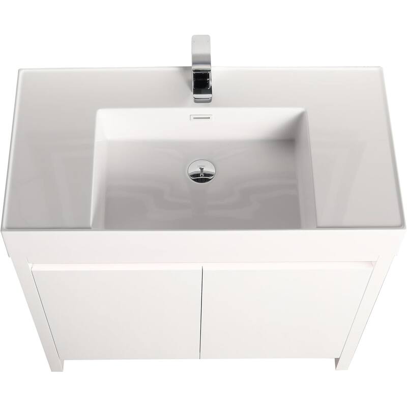 Blossom 48" All Wood Freestanding Bathroom Vanity with Acrylic Sink