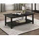 preview thumbnail 16 of 19, Payne Wood Coffee Table with Shelf - 47.25'' x 24.00'' x 18.25''