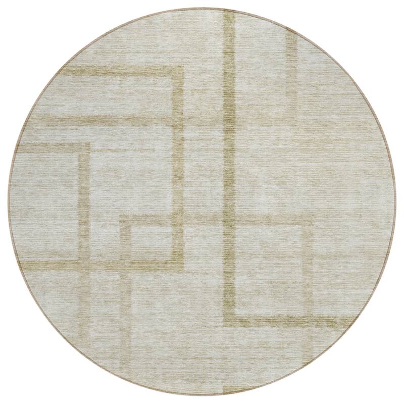 Machine Washable Indoor/ Outdoor Chantille Contemporary Geo Rug