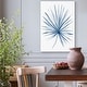 preview thumbnail 9 of 8, Indigo Tropical Leaves II -Premium Gallery Wrapped Canvas