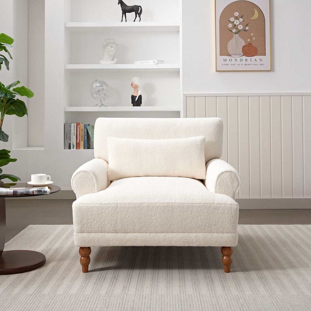 37.8" Velvet Accent Chair