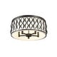 preview thumbnail 6 of 8, Z-Lite 1948F20 Harden 5 Light 21" Wide Flush Mount Drum Ceiling