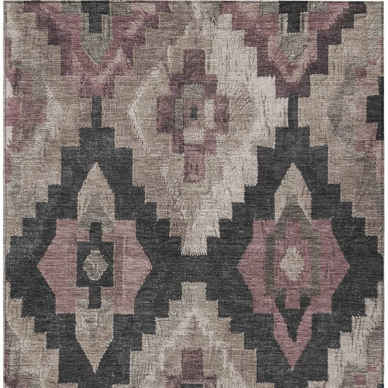 HomeRoots Aztec Transitional Rectangle Outdoor Rug
