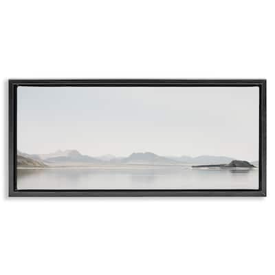 Stupell Misty Morning Mountain Framed Floater Canvas Wall Art Design By Gemma Bardot
