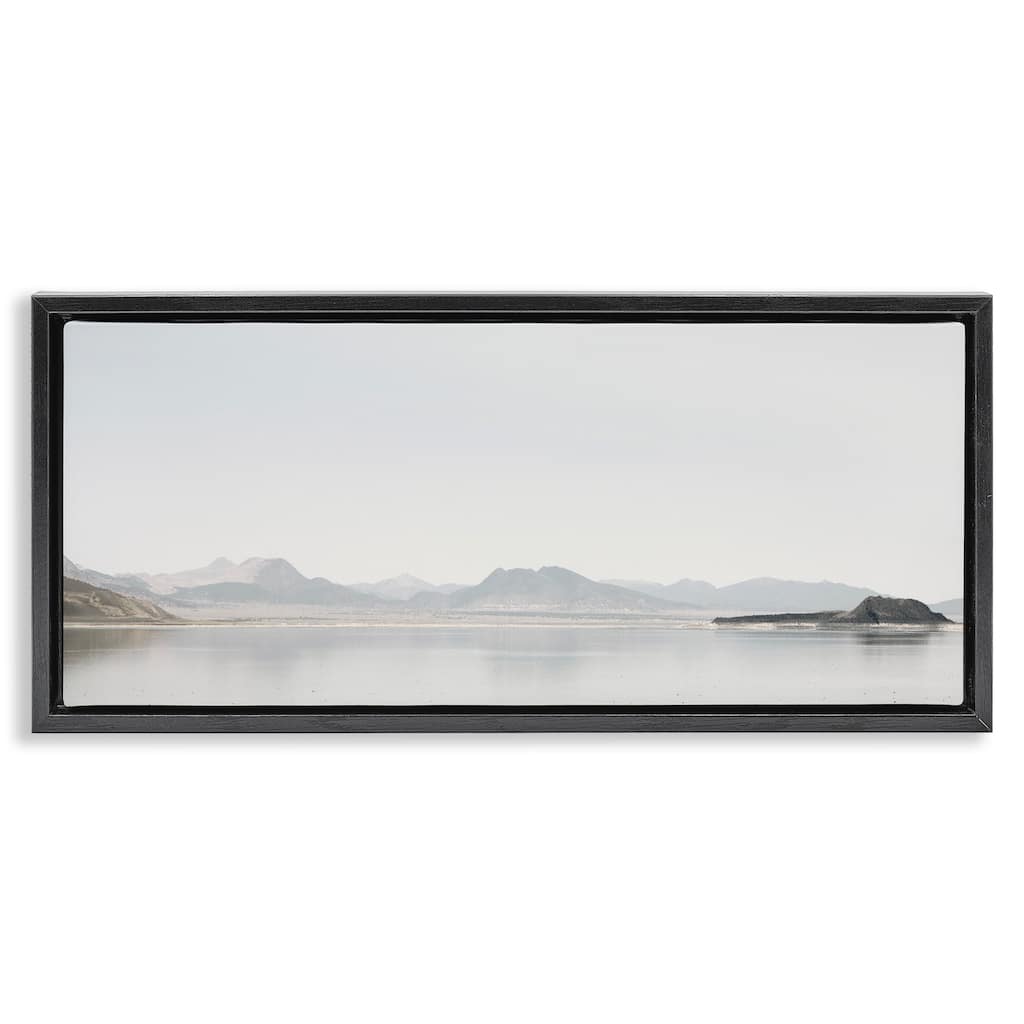 Stupell Misty Morning Mountain Framed Floater Canvas Wall Art Design By Gemma Bardot