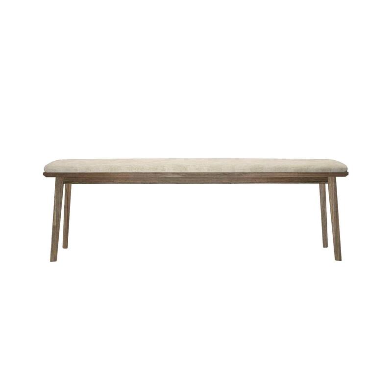Shantanique Solid Acacia Accent Bench, Sand