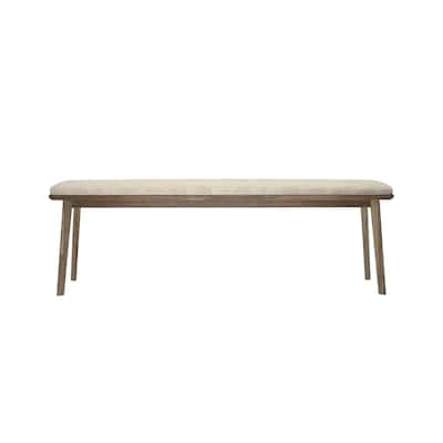Shantanique Solid Acacia Accent Bench, Sand
