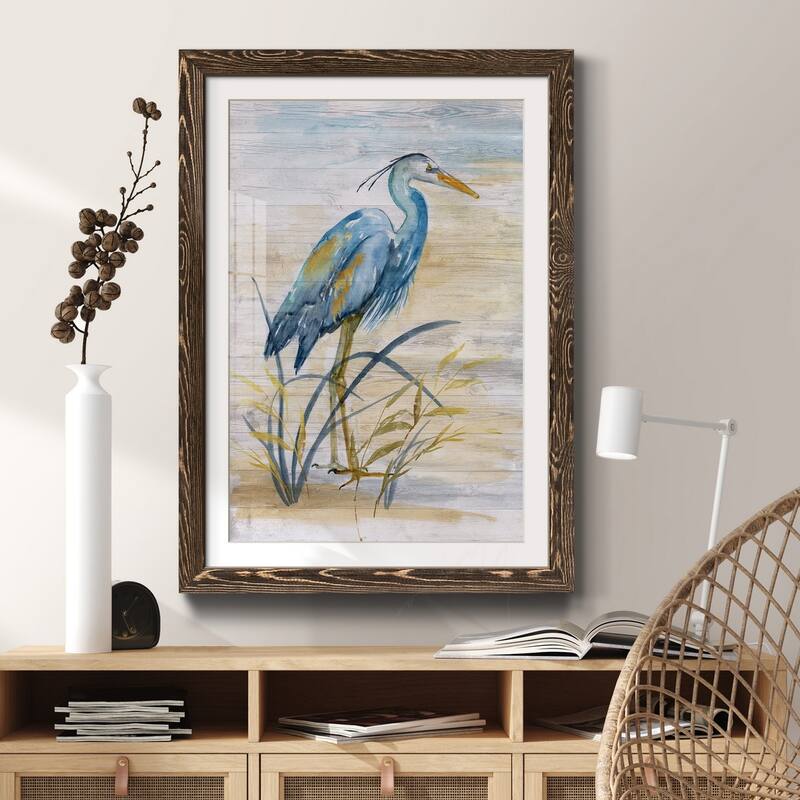 Blue Heron I-Premium Framed Print - Ready to Hang