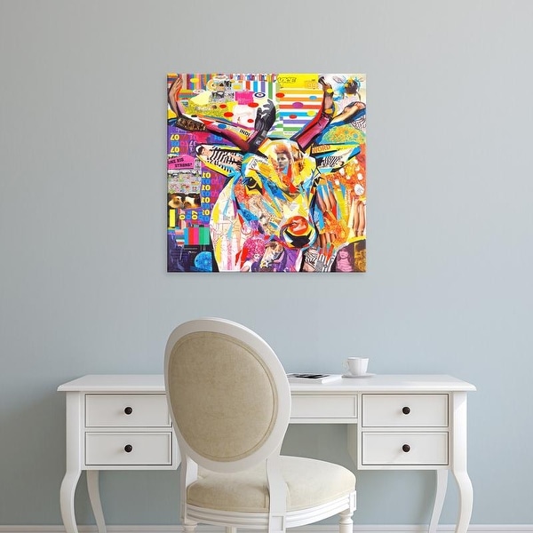 Easy Art Prints James Grey's 'Funky Deer' Premium Canvas Art