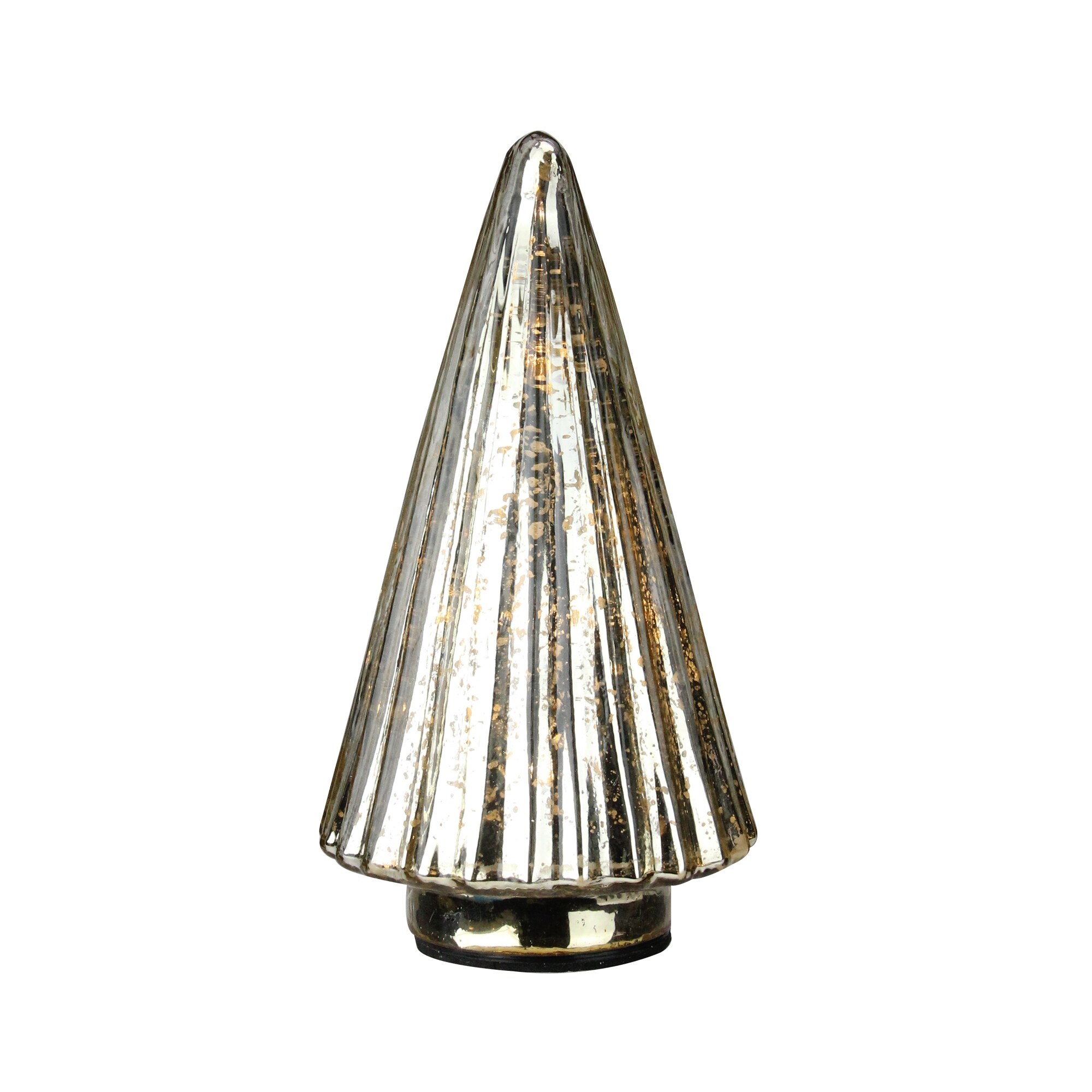 Shop 9 75 Lighted Yellow Mercury Glass Christmas Tree Tabletop