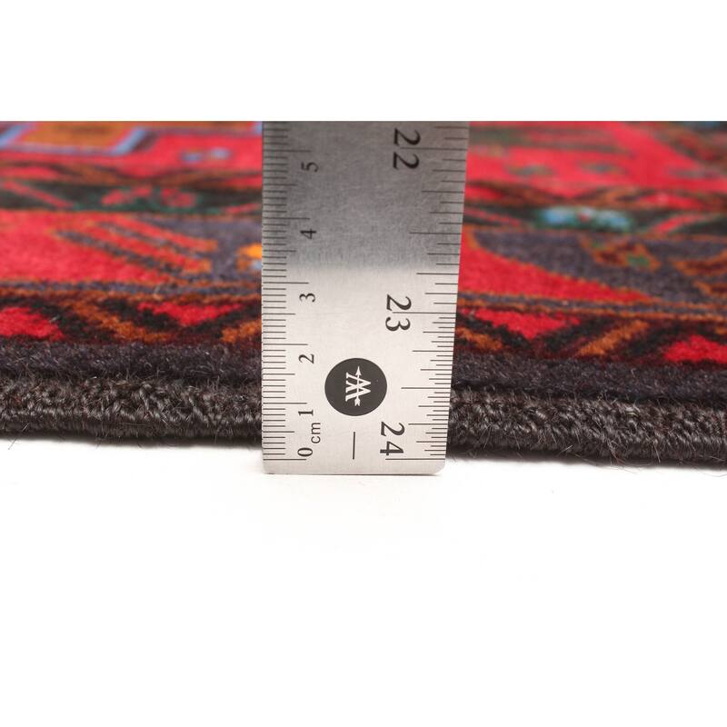 ECARPETGALLERY Hand-knotted Teimani Red Wool Rug - 2'11 x 4'7