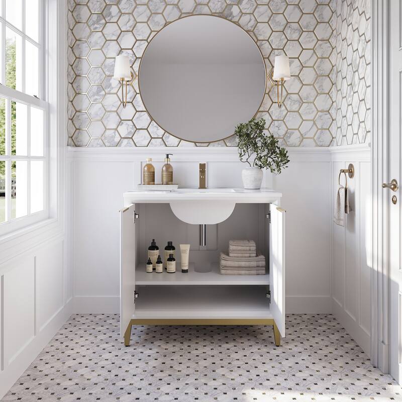Fresca FCB4036-BG-U Wellington 36" Free Standing Single Basin Vanity