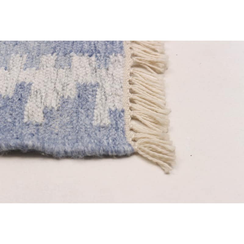 Ankara Denim Blue Kilim 5'0" x 8'0" - 5'0 x 8'0