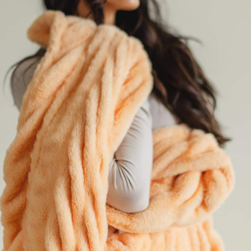 Minky Designs Luxuriously Soft Chic Minky Faux Fur Blankets