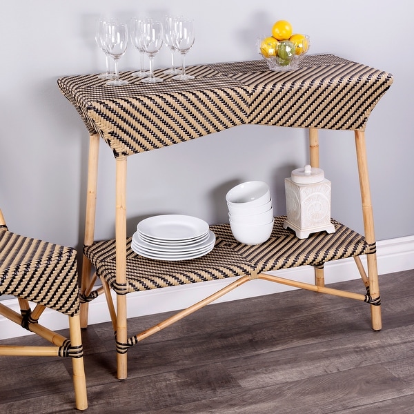 Butler Ciel Brown Rattan Bar Cart On Sale Bed Bath Beyond