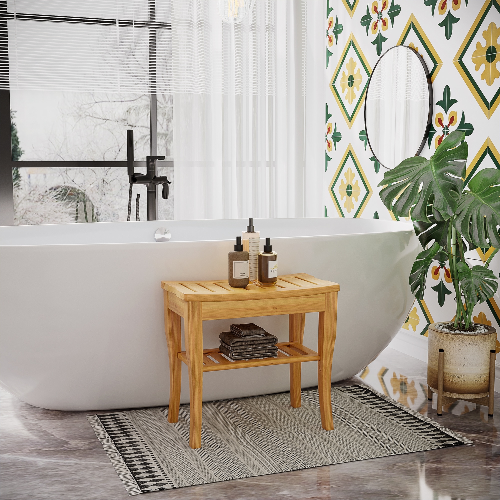 Garden Stool In Shower Tile Shower Ideas With Bench Outlet (Tile