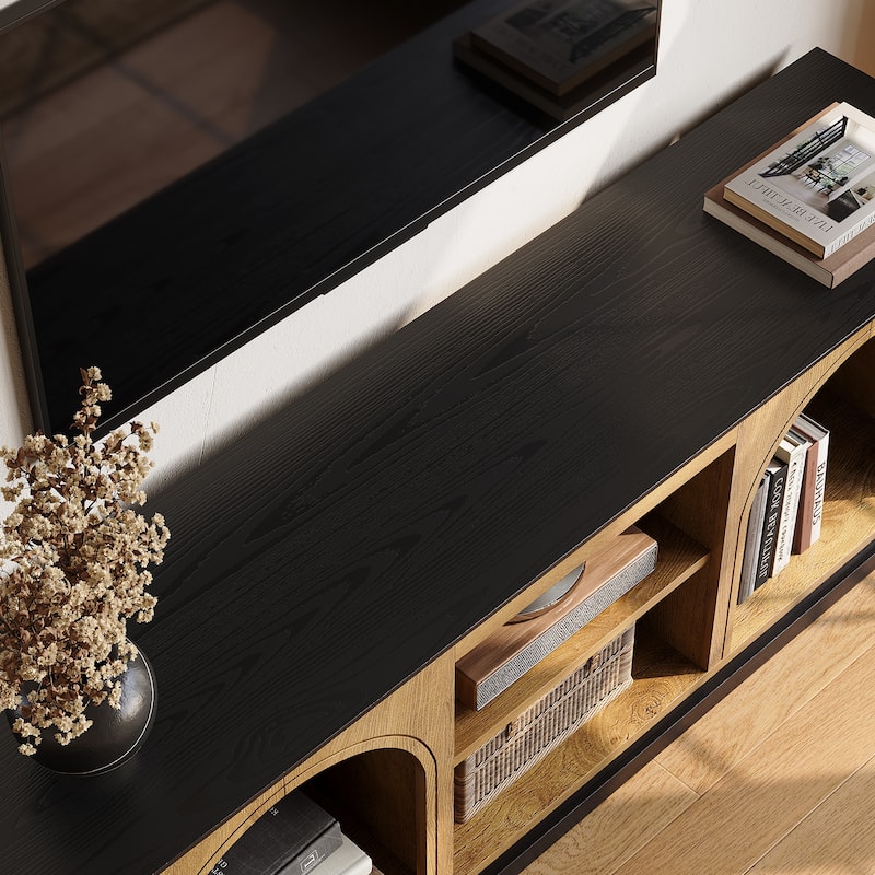 TV Stand with Storage for 65-Inch TVs, Entertainment Center Media Display Console for Living Room Bedroom Apartment