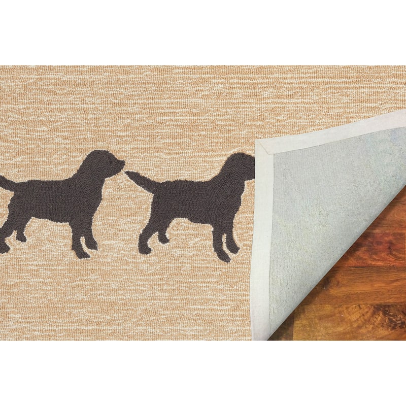 Liora Manne Frontporch Doggies Indoor/Outdoor Rug