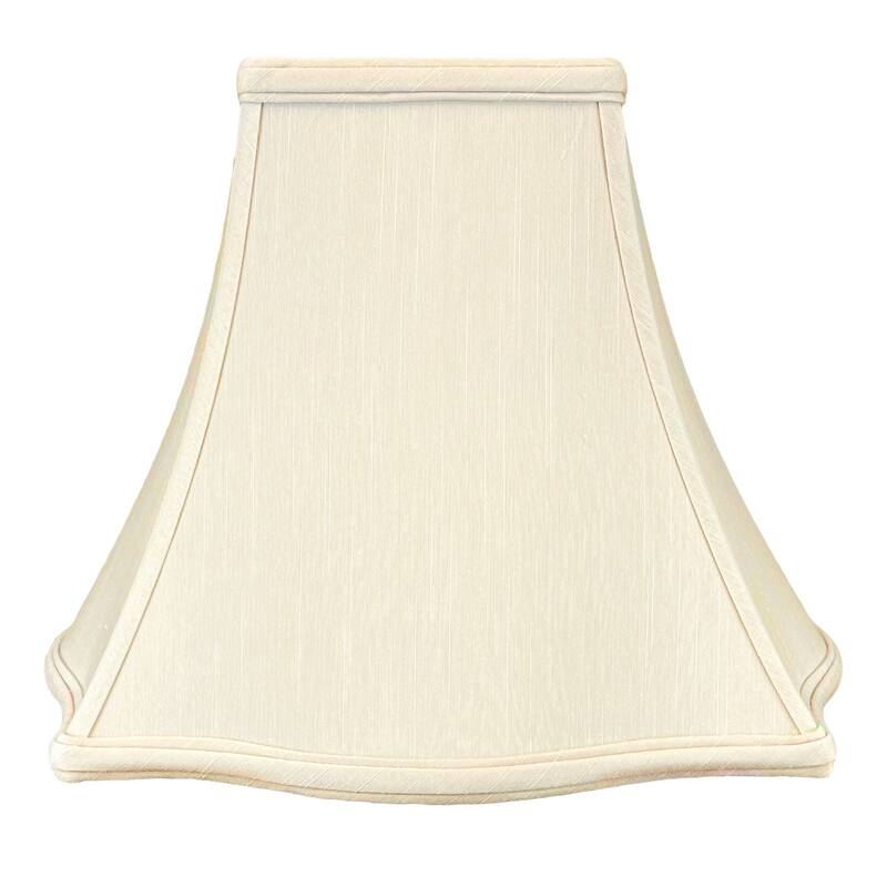 Royal Designs Fancy Square Bell Basic Lamp Shade, Beige, 7x16x12.75