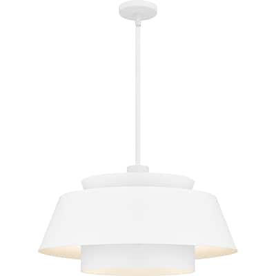 Lumi 3-Light Matte White Pendant