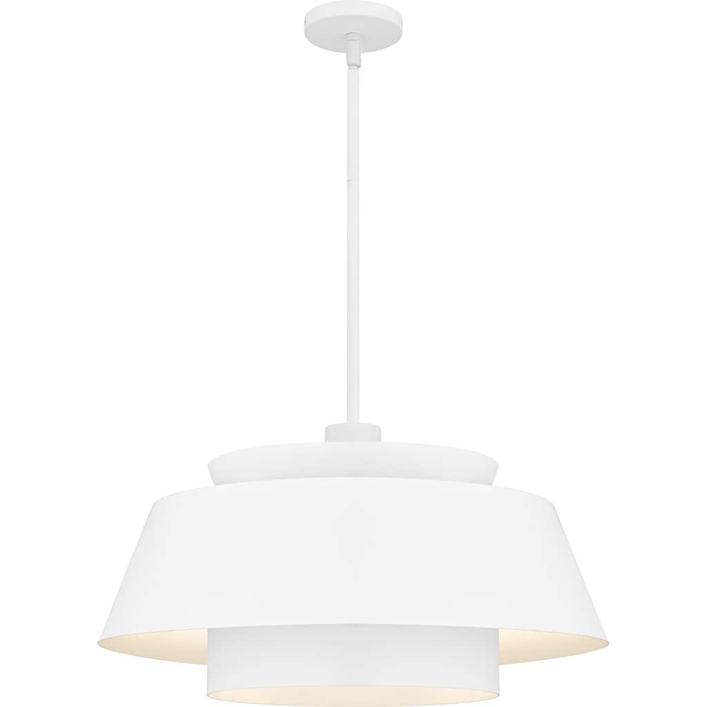 Lumi 3-Light Matte White Pendant