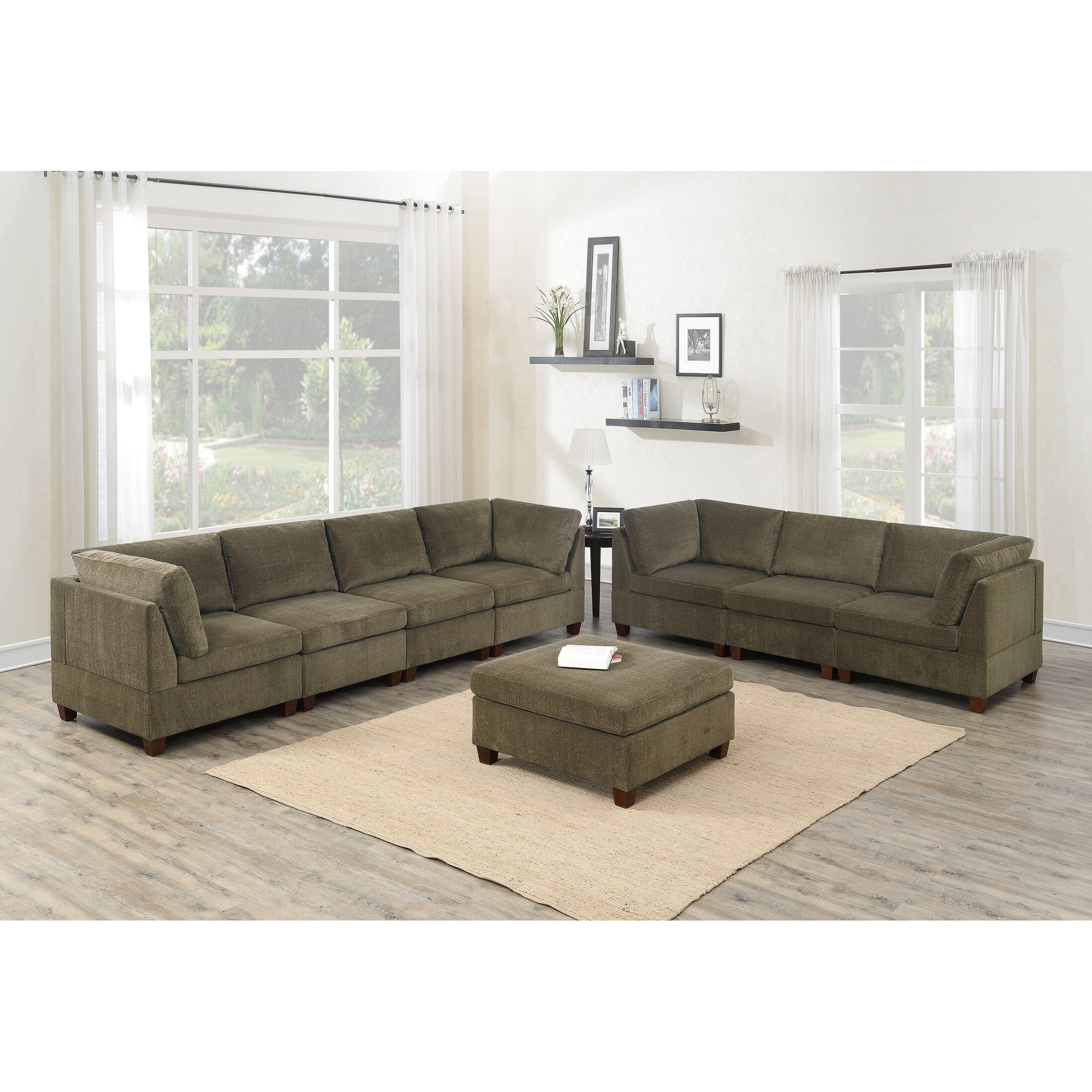 Modern 8pc Set Large Family Sofa Couch - Bed Bath & Beyond