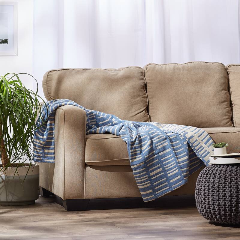 DII Dusty Lilac Urban Jacquard Throw