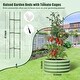preview thumbnail 9 of 17, Galvanized Raised Garden Bed with Tomato Cages, Metal Planter Box