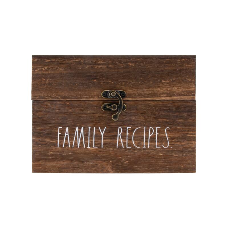 Rae Dunn Antique Recipe Box - Dividers not Included