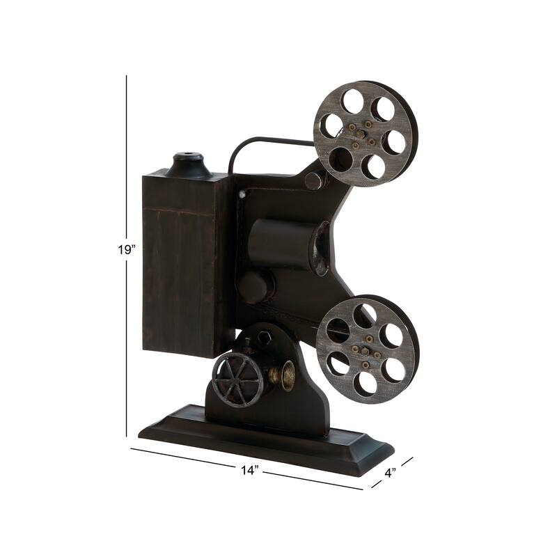 Black Metal Camera Film Decorative Sculpture