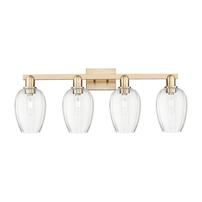 Innovations Lighting 716-4W-14-36 Preston Vanity Preston 4 Light 36" - Champagne Bronze / Clear