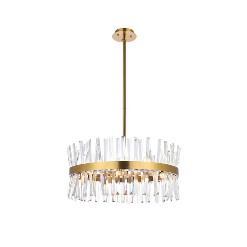 Indigo Home 25 inch crystal round pendant light