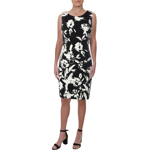 Kasper Womens Petites Wear to Work Dress Crepe Pleated