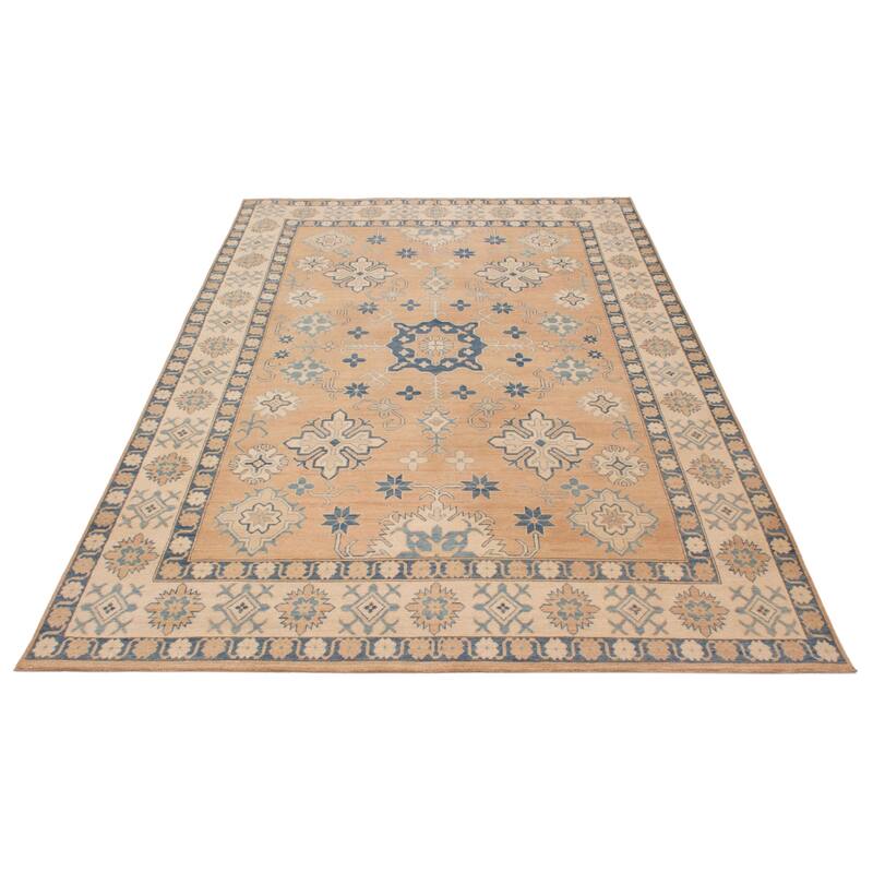 ECARPETGALLERY Hand-knotted Finest Ghazni Tan Wool Rug - 8'5 x 12'8