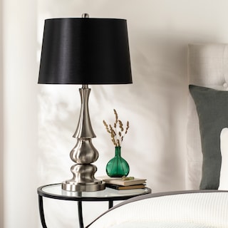 Sammi Modern Metal Table Lamp - 28"H x 15"W x 15"D