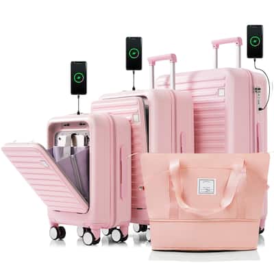 Luggage Set of 4 with USB Port