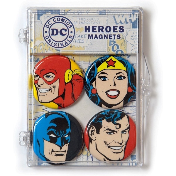 DC Comics Heroes Magnet 4-Pack - Multi