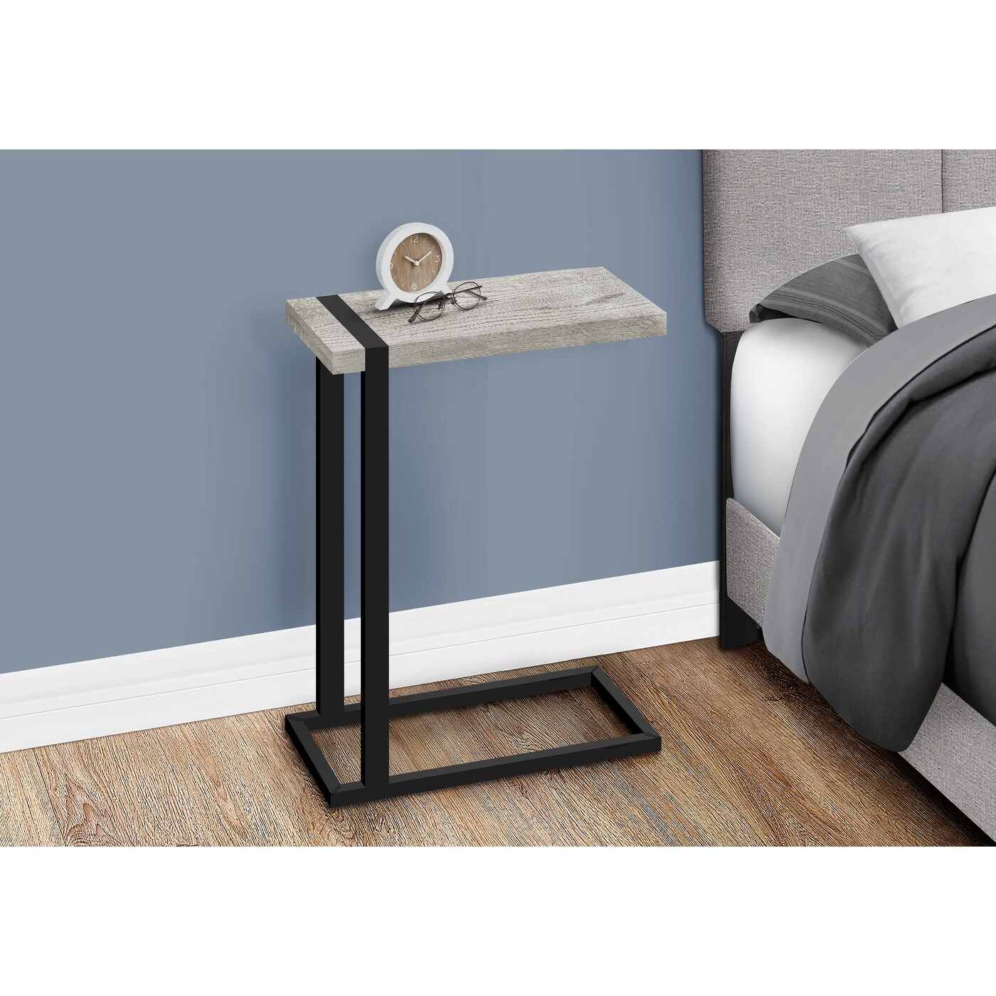 Wyndenhall morton modern industrial 18 inch wide metal tray top c side table shop