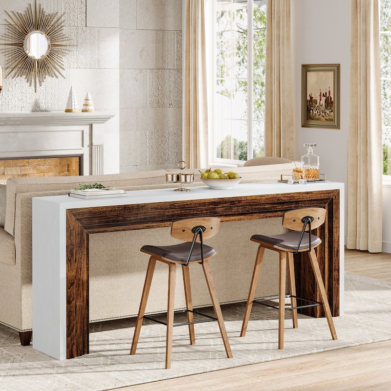 70.9 Inches Extra Long Console Sofa Table for Living Room Entryway - 11.61" D x 70.9" W x 32.68" H