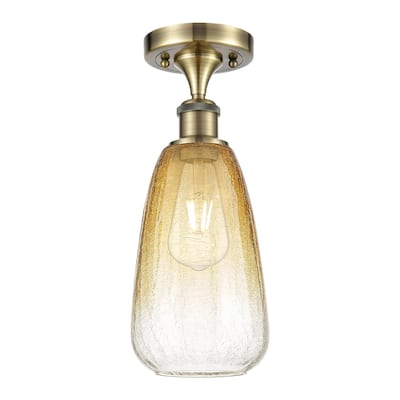 Innovations Lighting 516-1C-14-6 Brookhaven Almond Semi-Flush