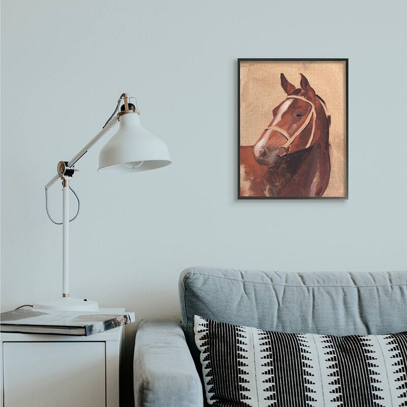 Stupell Southwestern Vintage Horse Equestrian Portrait Framed Wall Art