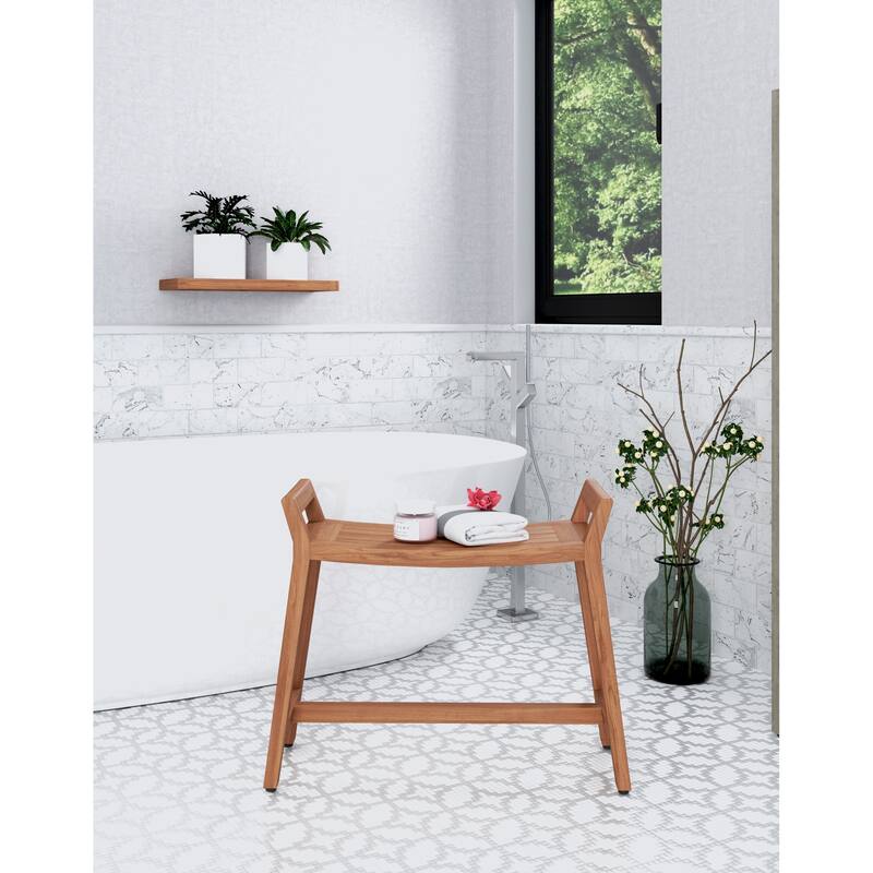 Patented Asia Ascend Teak Shower Bench