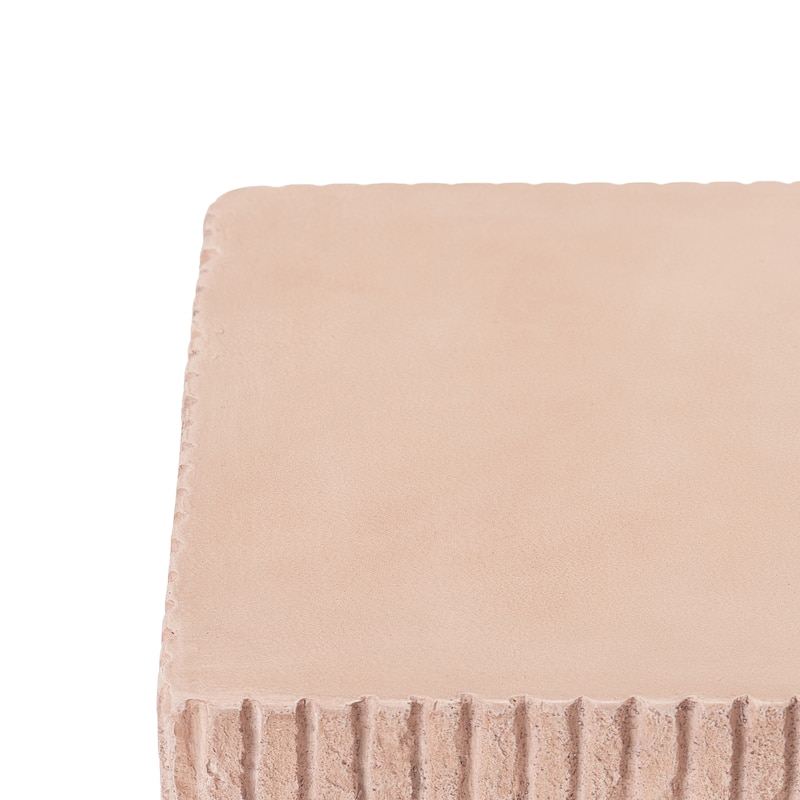 Christopher Knight Home - Olbia 16.15x20" Outdoor 2-in-1 Travertine MgO Propane Tank Holder/Side Table for Multiple Use