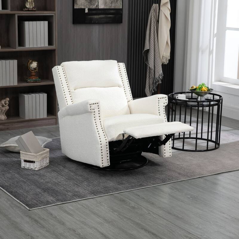 Swivel Manual Recliner Chair 360 Degree Leisure Arm Chair, Nursery Rocking Chairs