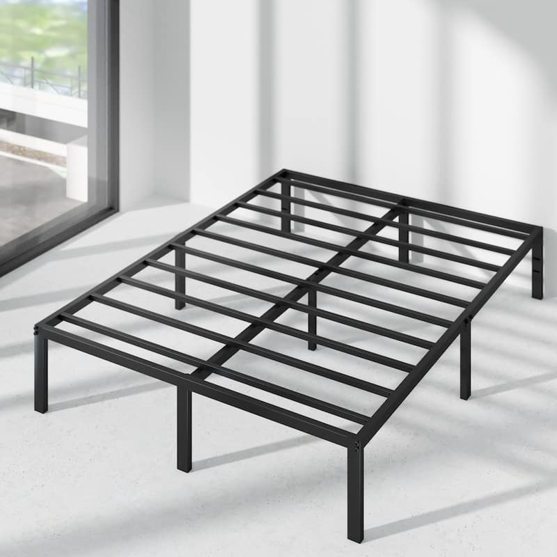 Priage by ZINUS Black Metal Platform Bed Frame - Full