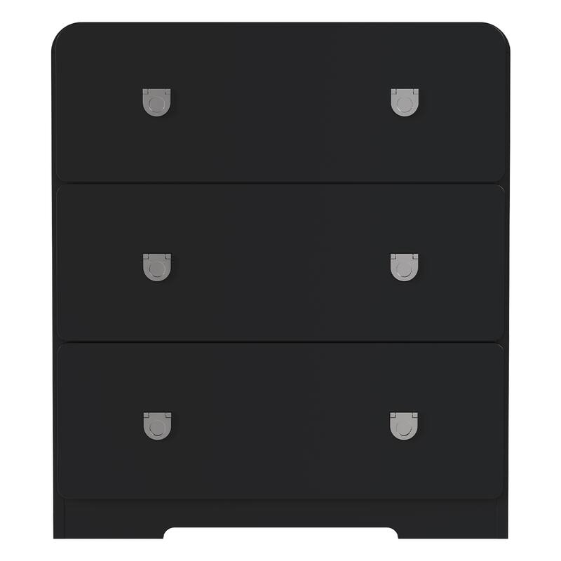 Painted 3-Drawer Nightstand for Bedroom