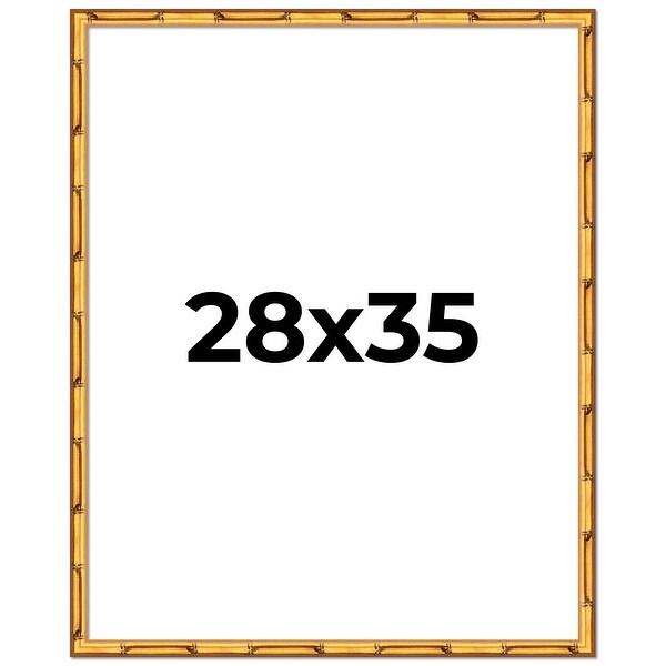 28x35 Frame Gold Bamboo Picture Frame Modern Photo Frame